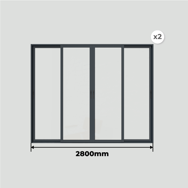Largeur Fermeture de Pergola Toit Plat avec Débord 6000 x 4000 mm