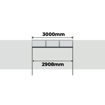 Distance Entre Poteaux Pergola Aluminium Cintrée Starter - Option 1
