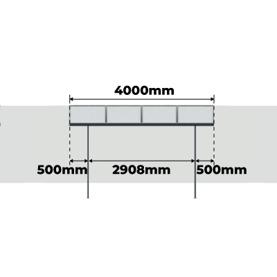 Distance Entre Poteaux Pergola Aluminium Cintrée Starter - Option 2