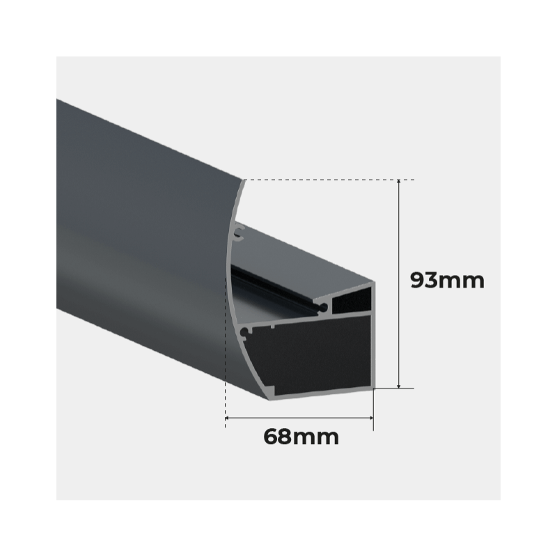 Poutre Gouttière Pergola Aluminium Cintrée Starter