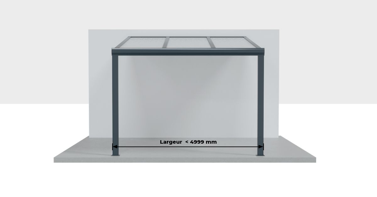 Pergola Aluminium Classique Sur Mesure avec Gouttière Standard