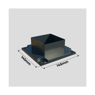 Platine au Sol pour Montant de 100x100 mm
