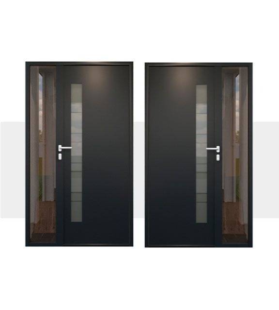 Décoration Porte d'Entrée en Aluminium Capraia Tierce Vitree