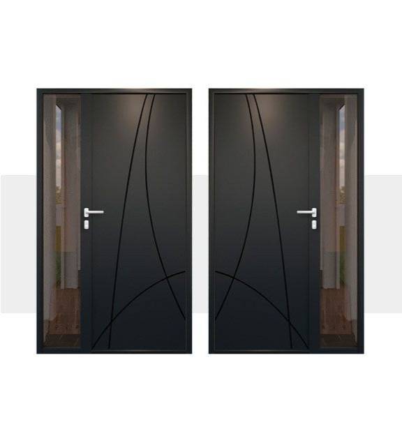 Décoration Porte d'Entrée en Aluminium Ibiza Tierce Vitree