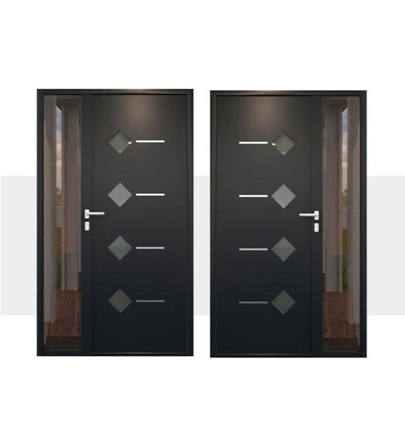 Décoration Porte d'Entrée en Aluminium Molat Tierce Vitree