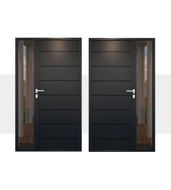 Décoration Porte d'Entrée en Aluminium Samos Tierce Vitree