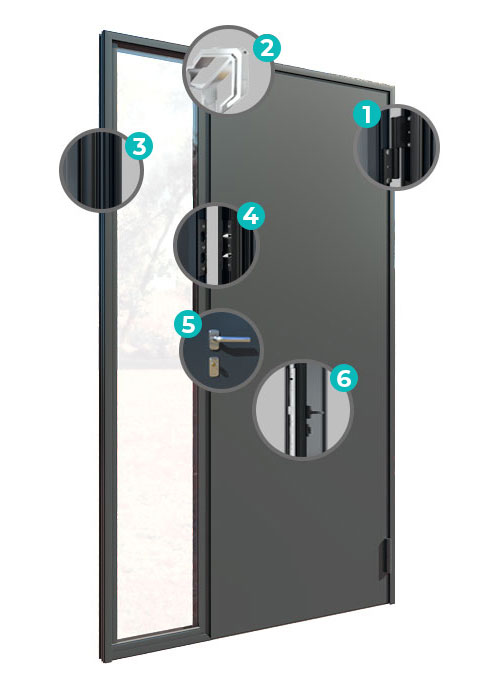 Vue Extérieure Porte Monoboloc