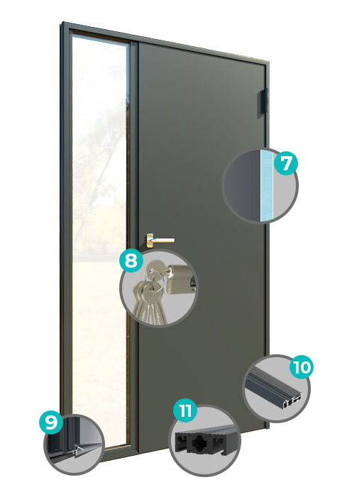 Vue Intérieure Porte Monobloc