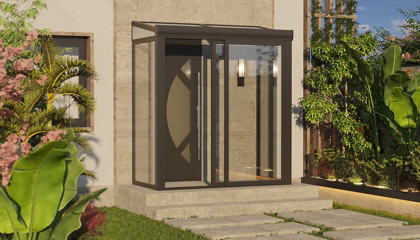 Sas d'Entrée Toiture en Polycarbonate Sur Mesure