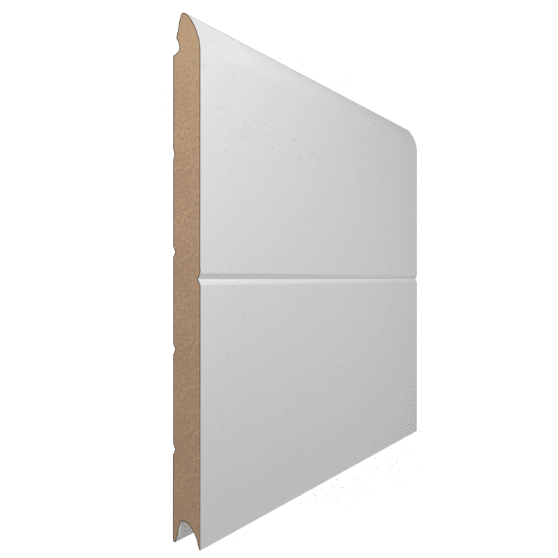 Panneau 1 Rainure Sablé Couleur Blanc RAL 9010