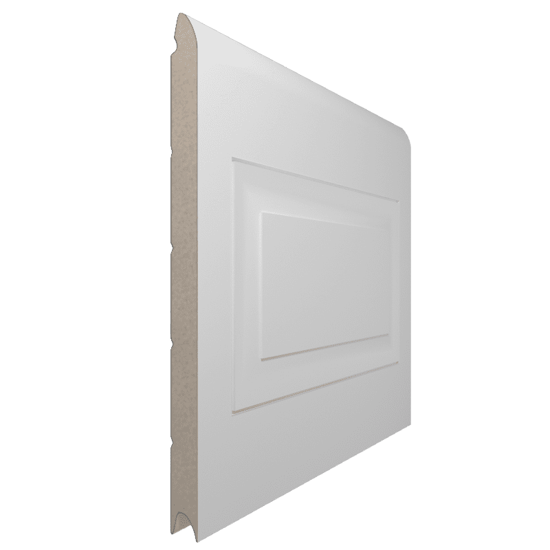 Panneau Porte de Garage Sectionnelle Cassette Sur Mesure Vue Extérieure