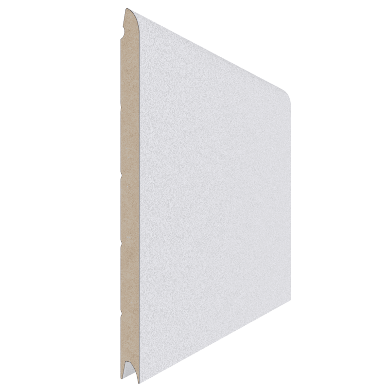 Panneau Porte de Garage Sectionnelle Lisse Texturé Blanche Standard Vue Extérieure