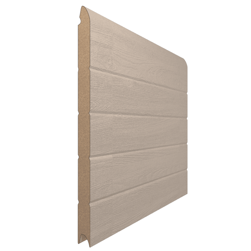 Panneau Nervuré Wood Grain Couleur Ivoire RAL 1015