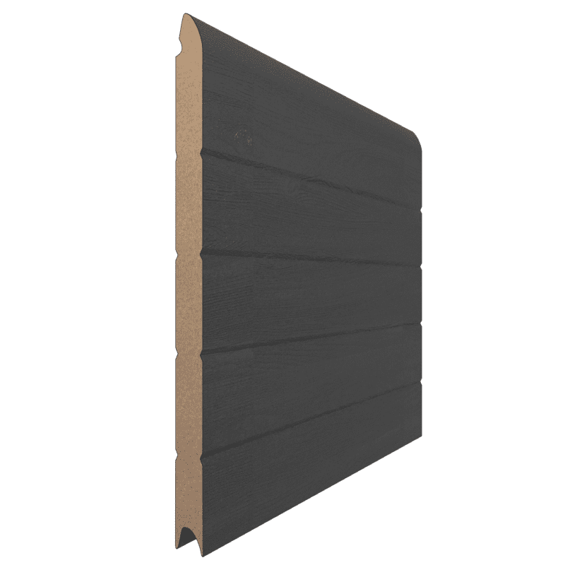 Panneau Nervuré Wood Grain Couleur Gris RAL 7012