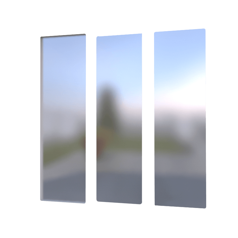 Vitrage satiné