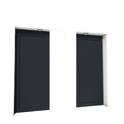Enlever la décoration de la première et de la troisième porte