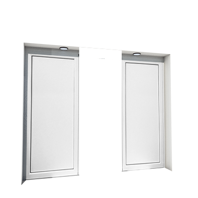 Enlever la décoration de la première et de la troisième porte
