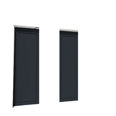 Enlever la décoration de la première et de la troisième porte