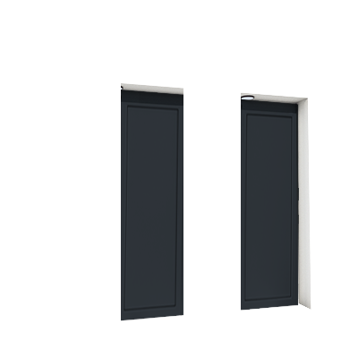Enlever la décoration de la deuxième et de la quatrième porte
