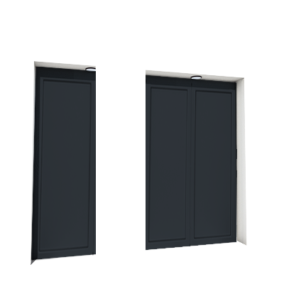 Enlever la décoration de la première, troisième et quatrième porte