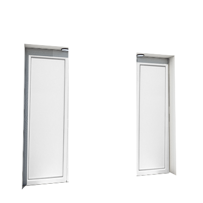Enlever la décoration de la première et de la quatrième porte