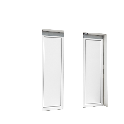 Enlever la décoration de la deuxième et de la quatrième porte