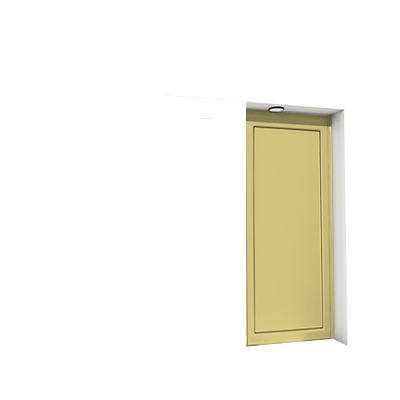 Enlever la décoration de la troisième porte