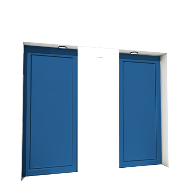 Enlever la décoration de la première et de la troisième porte