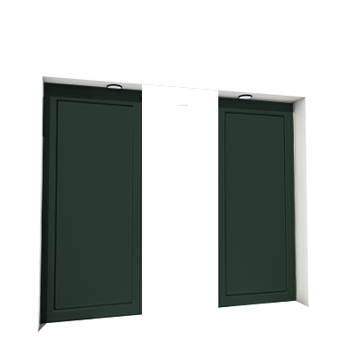 Enlever la décoration de la première et de la troisième porte