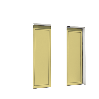 Enlever la décoration de la deuxième et de la quatrième porte