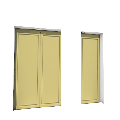 Enlever la décoration de la première, deuxième et troisième porte