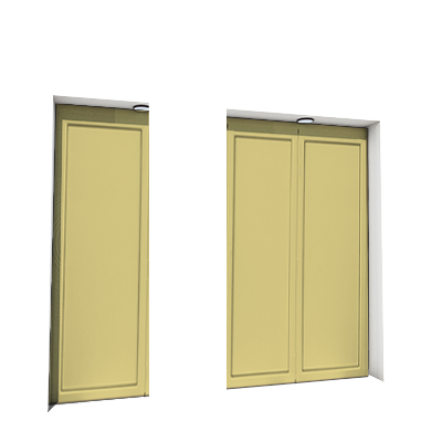 Enlever la décoration de la première, troisième et quatrième porte