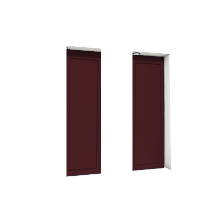 Enlever la décoration de la première et de la troisième porte