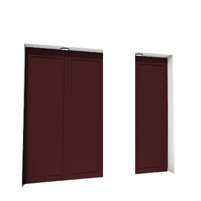 Enlever la décoration de la première, deuxième et troisième porte