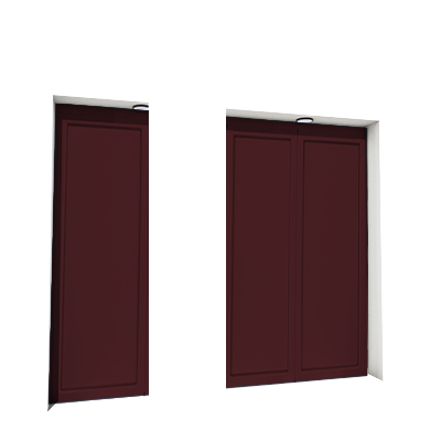 Enlever la décoration de la première, troisième et quatrième porte