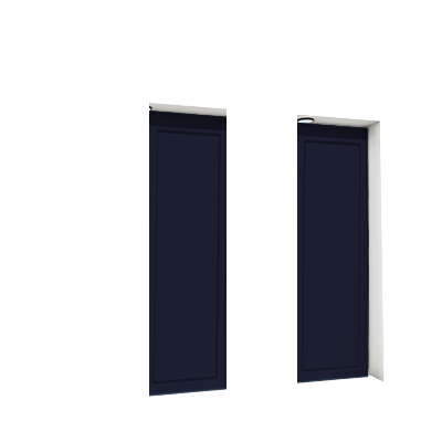Enlever la décoration de la deuxième et de la quatrième porte
