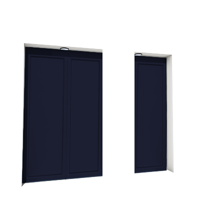 Enlever la décoration de la première, deuxième et troisième porte
