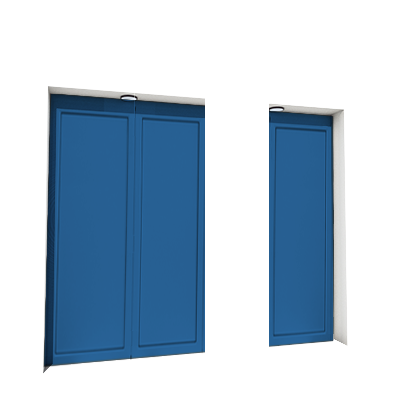 Enlever la décoration de la première, deuxième et troisième porte