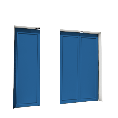 Enlever la décoration de la première, troisième et quatrième porte