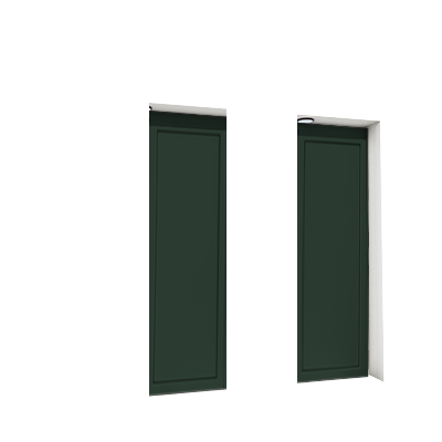 Enlever la décoration de la deuxième et de la quatrième porte