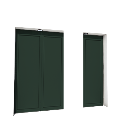 Enlever la décoration de la première, deuxième et troisième porte