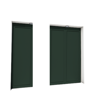 Enlever la décoration de la première, troisième et quatrième porte