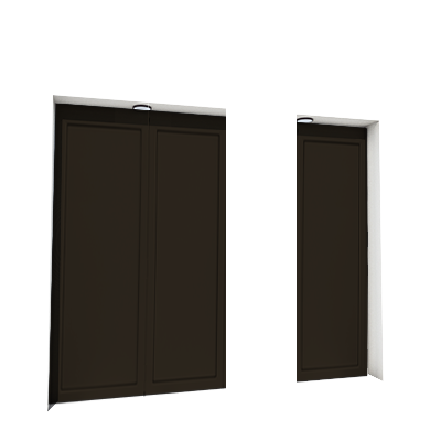 Enlever la décoration de la première, deuxième et troisième porte