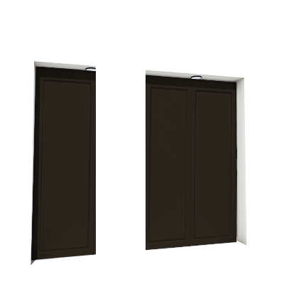Enlever la décoration de la première, troisième et quatrième porte