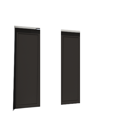 Enlever la décoration de la première et de la troisième porte