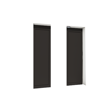 Enlever la décoration de la deuxième et de la quatrième porte