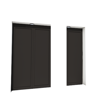 Enlever la décoration de la première, deuxième et troisième porte