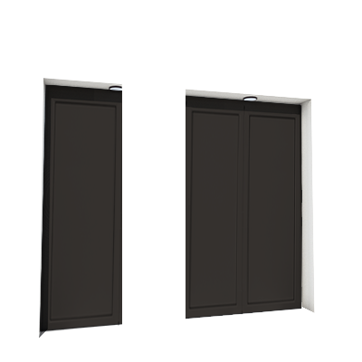 Enlever la décoration de la première, troisième et quatrième porte
