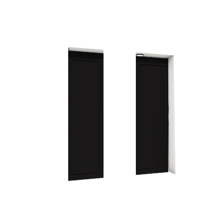 Enlever la décoration de la deuxième et de la quatrième porte