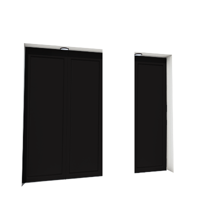 Enlever la décoration de la première, deuxième et troisième porte